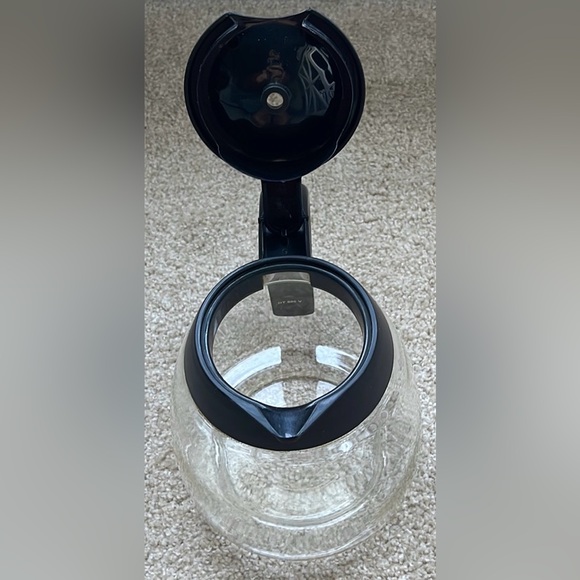 Mr. Coffee 12 Cup Replacement Glass Carafe Black Lid & handle VGC - Picture 5 of 5